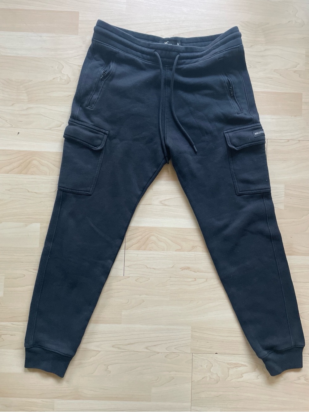 Hollister Black men Cargo Jogger Sweatpants